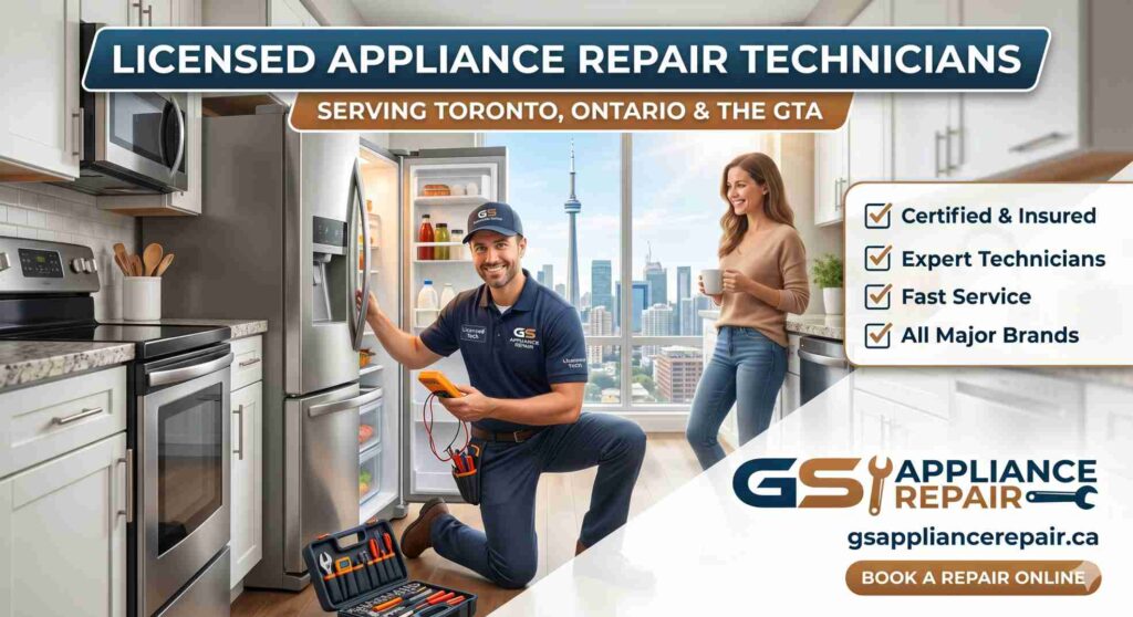 licensed appliance repair technicians in Toronto