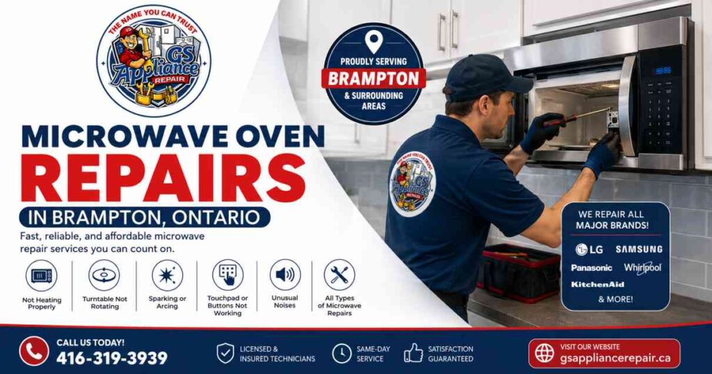 microwave oven repairs in Brampton